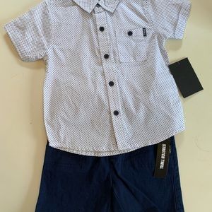 NWT DKNY Boy 2 Piece Shorts Set